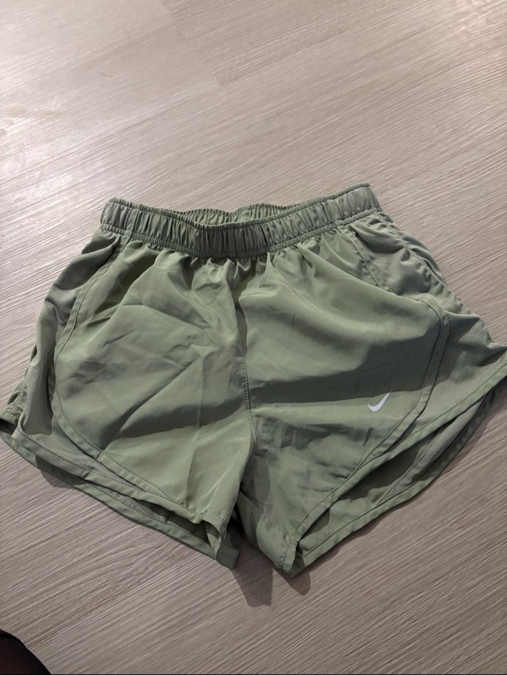 Nike Women's Light Olive Athletic Running Shorts